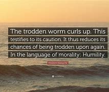 the smallest worm will turn, being trodden on
